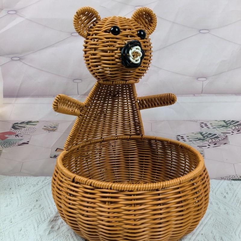 Cute Animal-Themed Woven Storage Basket Kalsten