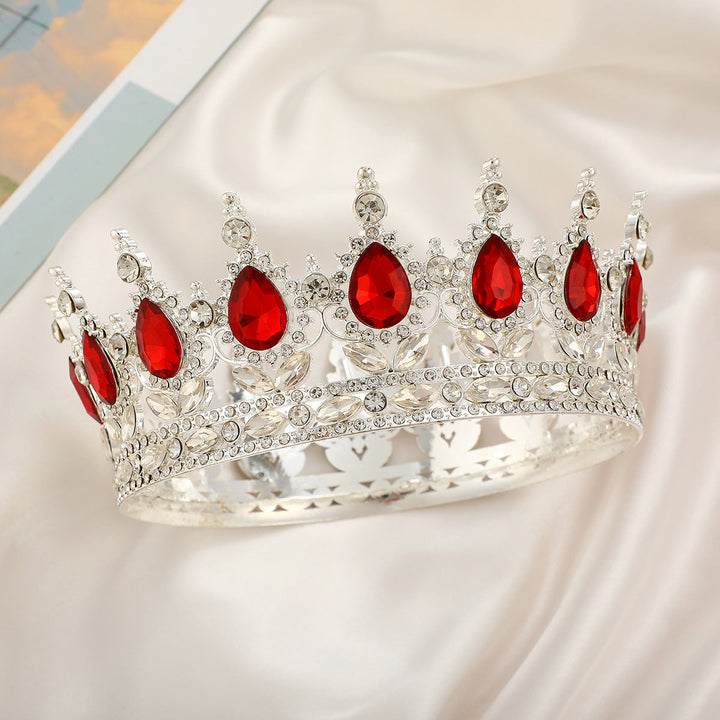 Ladies Luxurious Festive Crown with Shining Gemstones Kalsten