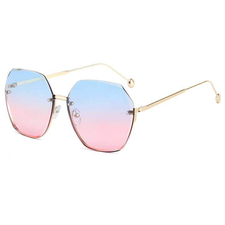 Ladies oversized sunglasses in modern hexagon style Kalsten