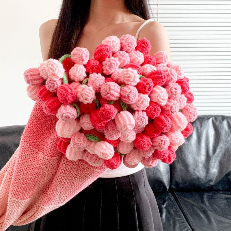 Handmade Bouquet of Crocheted Flowers Kalsten