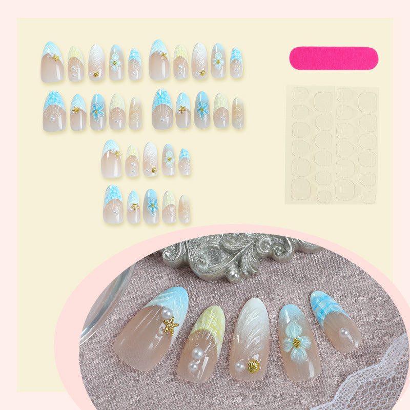 Creative Shell Design Press-On Nail Set Acalora