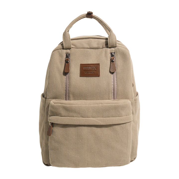 Corduroy Textured School Backpack Kalsten