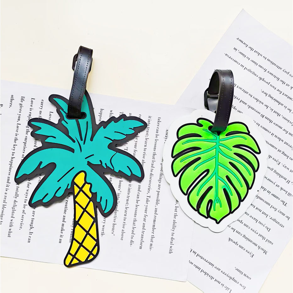 Unisex Tropical Leaf-Shaped Luggage Tag Kalsten