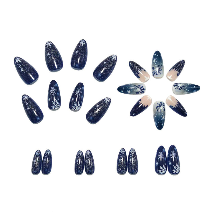 Artificial Nails In Elegant Winter Design Kalsten