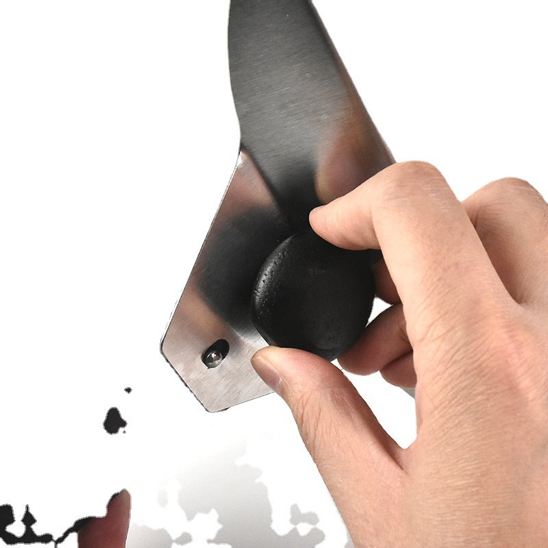 large stainless steel flat spatula pancake turner with ergonomic molded handle Kalsten