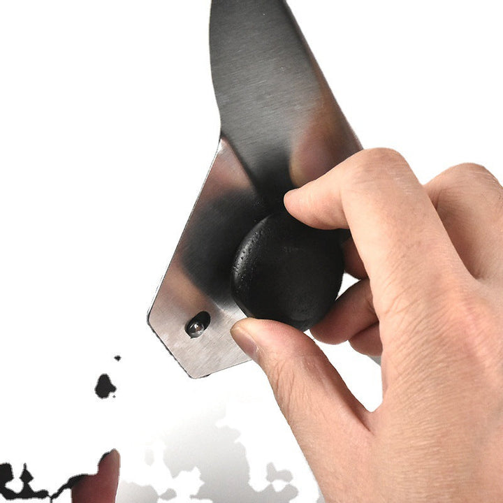 large stainless steel flat spatula pancake turner with ergonomic molded handle Kalsten