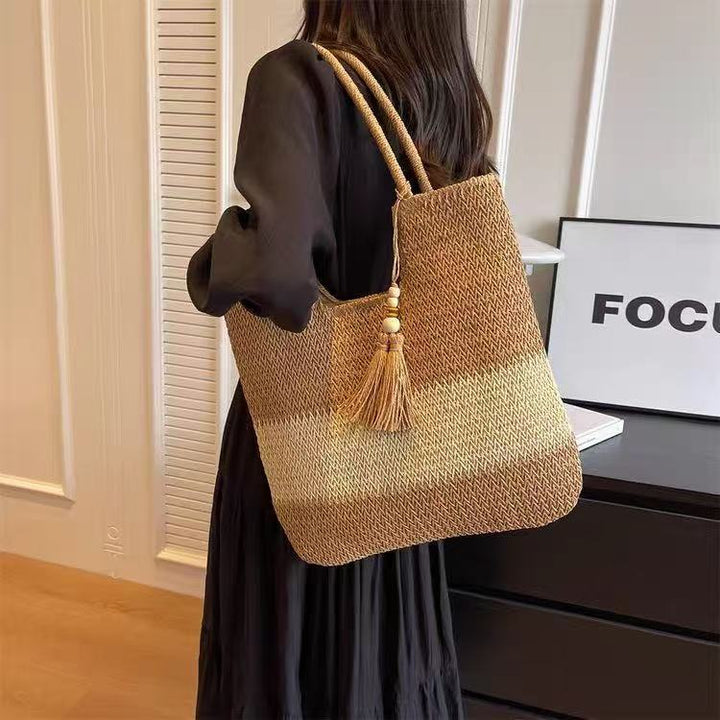 Woven Natural Material Crossbody Bag Kalsten