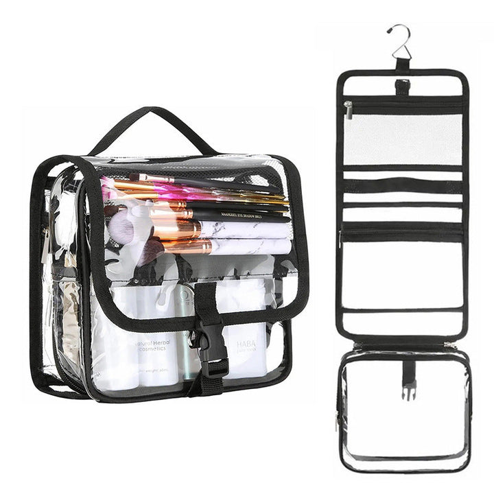 Cosmetic organizer with transparent design and practical hook Kalsten