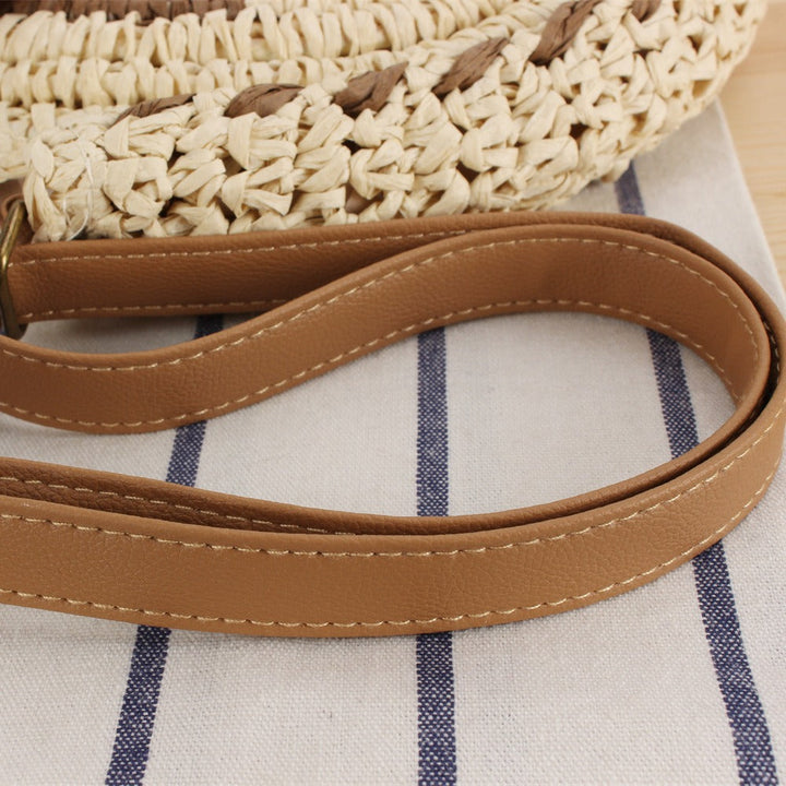 Round Bast Shoulder Bag with Unique Flap Closure Kalsten