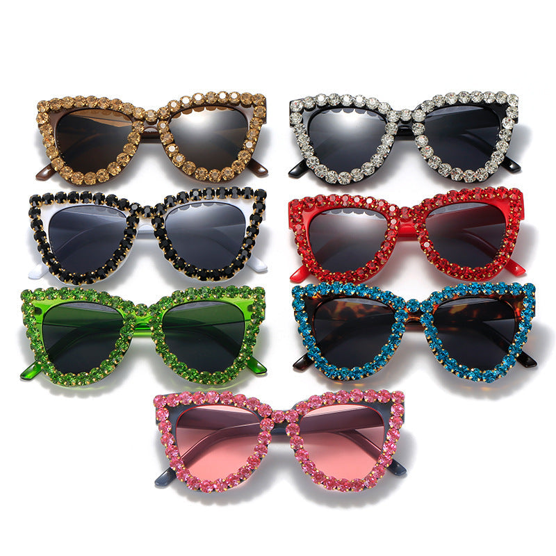Women’s extravagant oversized sunglasses with crystal embellishments Kalsten