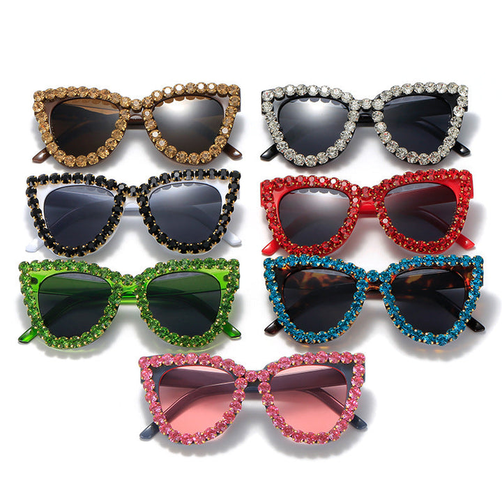 Women’s extravagant oversized sunglasses with crystal embellishments Kalsten