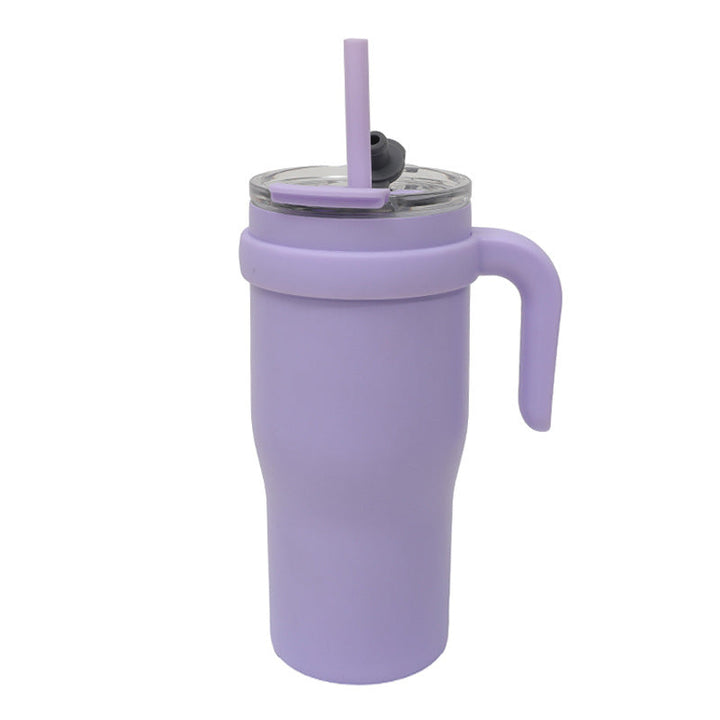 Women's Insulated To-Go Cup with Ergonomic Handle and Flexible Straw Kalsten