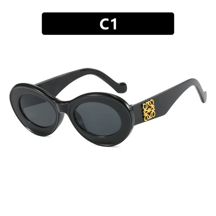 Ladies elegant curved sunglasses Kalsten