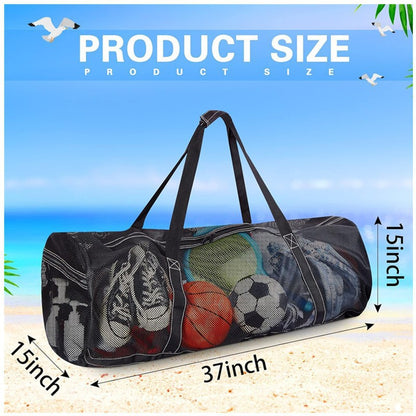 Extra-Large Mesh Sports Equipment Carry Bag Acalora