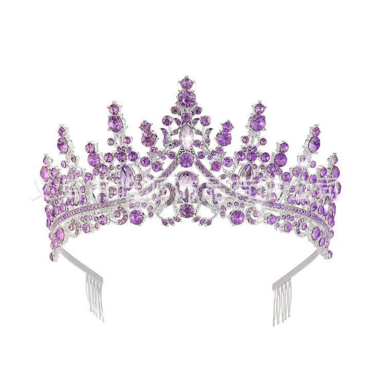 Ladies Rhinestone Tiara with Sparkling Gemstones Kalsten