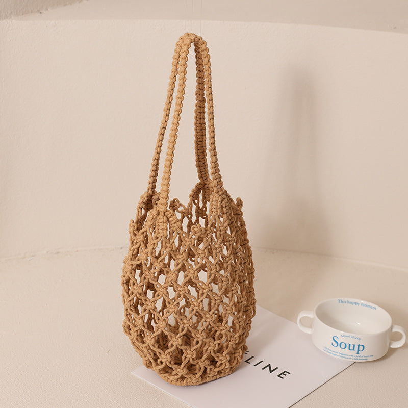 Macrame Tote Bag with Unique Lacing Kalsten
