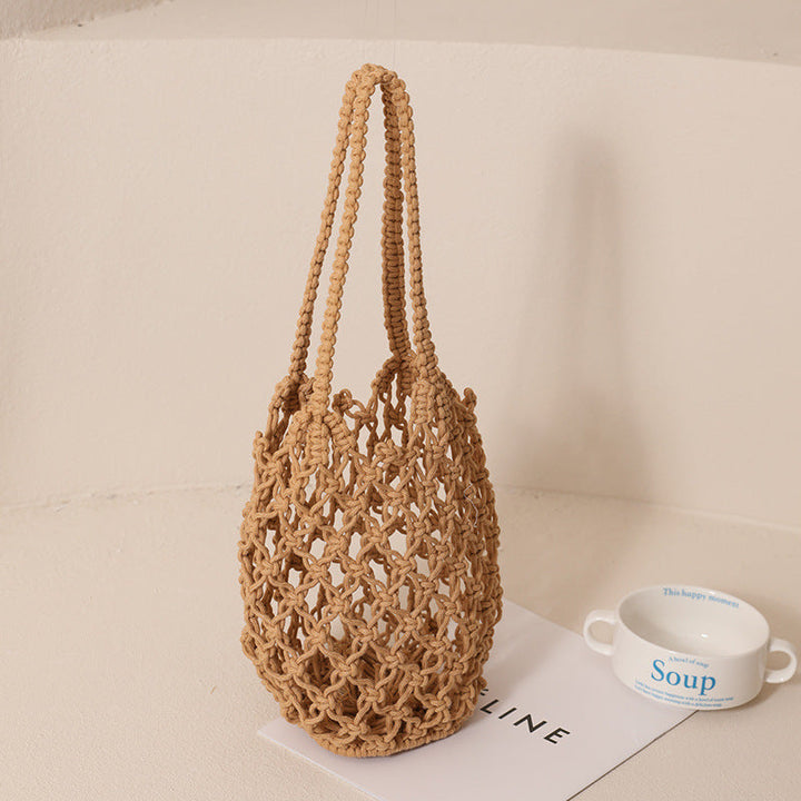 Macrame Tote Bag with Unique Lacing Kalsten
