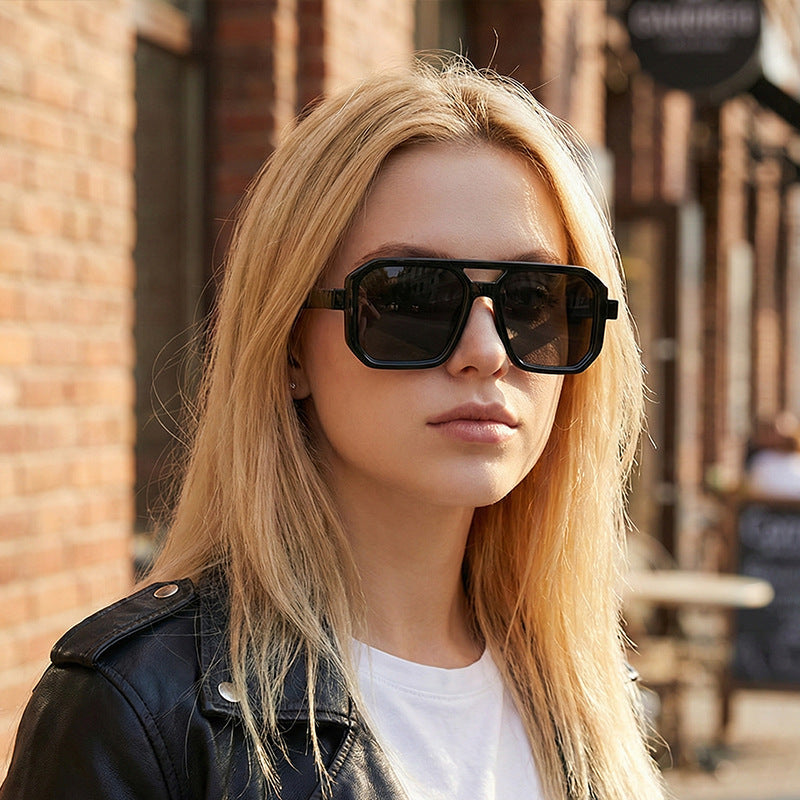Women’s Geometric Sunglasses with Stylish Pattern Kalsten
