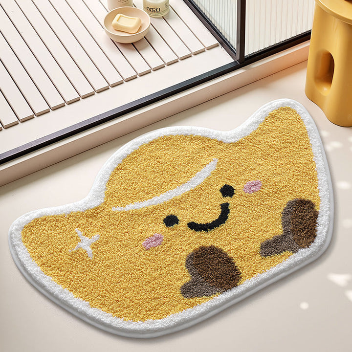 Cute Citrus Fruit Design Bath Mat Kalsten