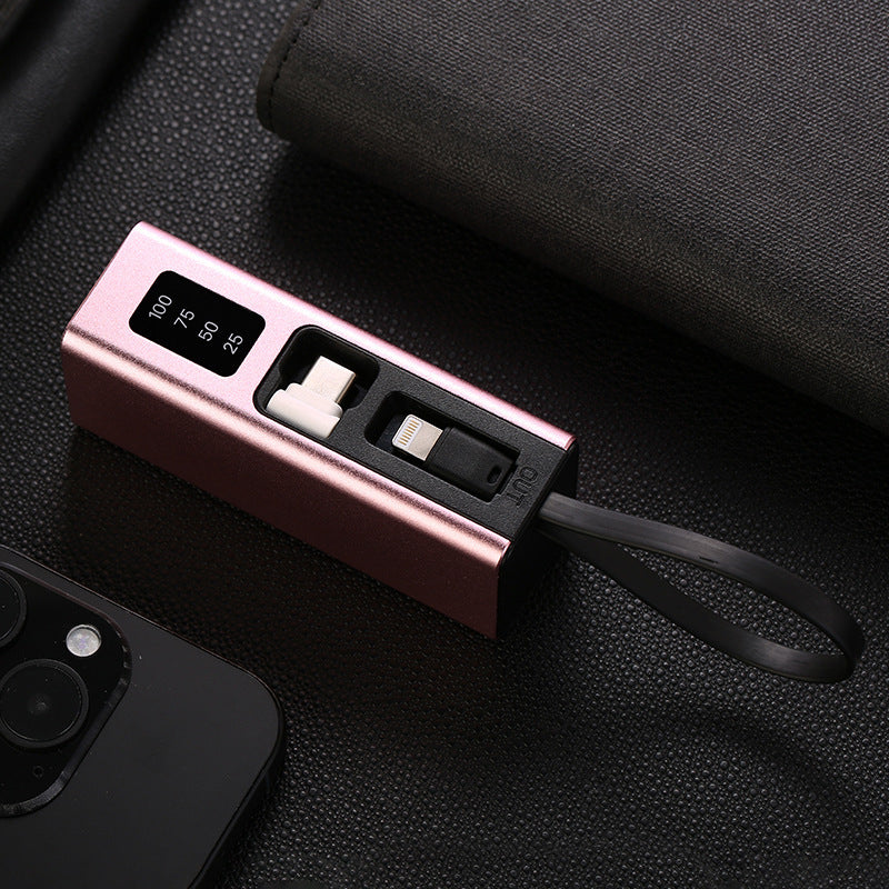 Multifunctional charger with integrated USB cable and LED display Kalsten