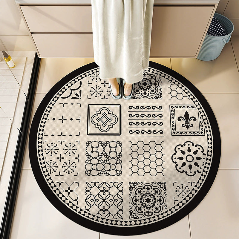 Round Decorative Bath Mat Kalsten