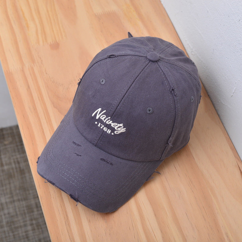 Men's Distressed Vintage Cotton Baseball Cap Kalsten