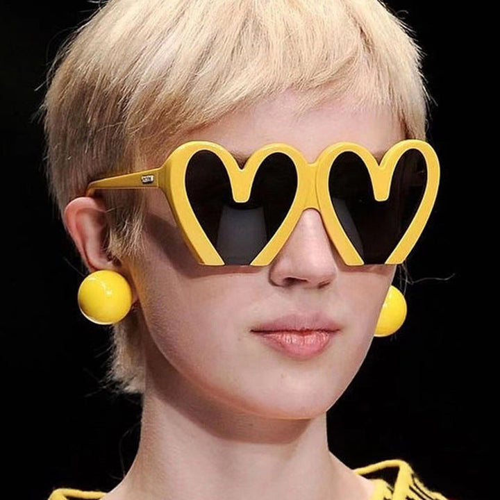 Women's Heart-Shaped Sunglasses with Durable Plastic Frame and UV Protection Kalsten