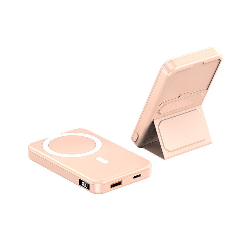 Portable power bank with integrated stand and LCD display Kalsten