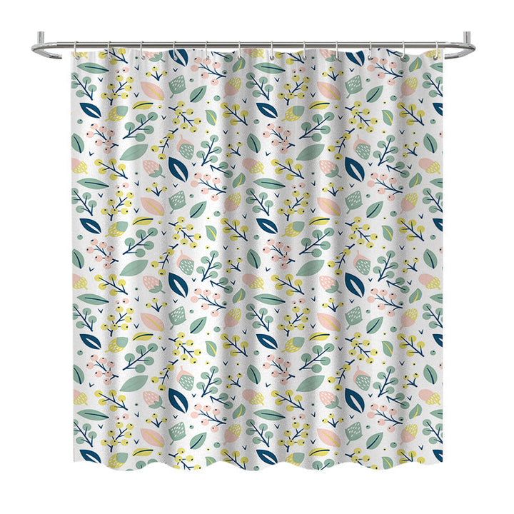 Floral Print Shower Curtain Kalsten