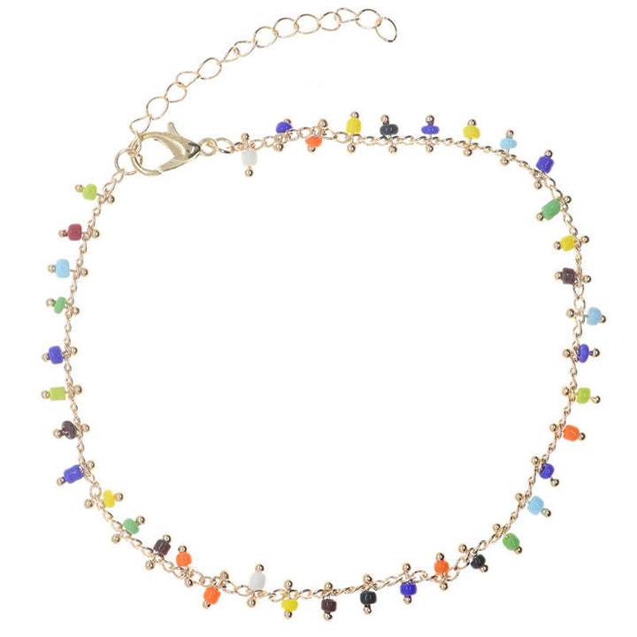 Colorful Beaded Ankle Bracelet Kalsten