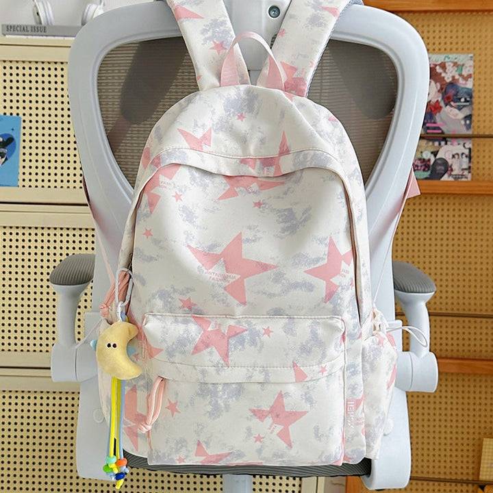 Stylish Star-Patterned Backpack