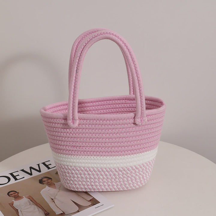 Fashionable Handbag Made of Braided Textile Kalsten