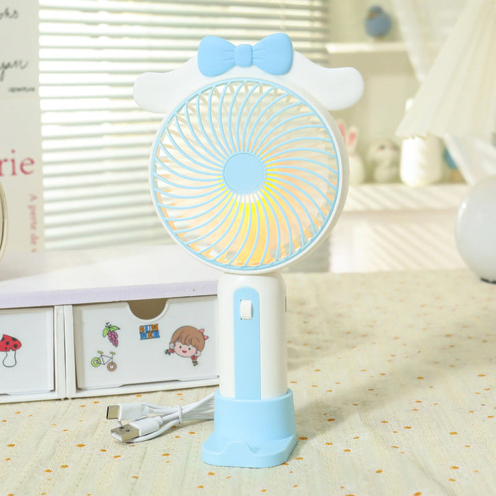Ladies Portable Hand Fan with USB Connection and LED Lighting Kalsten