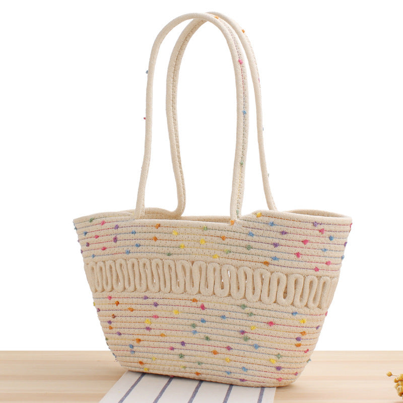 Stylish Bast Crossbody Bag with Colorful Accents Kalsten