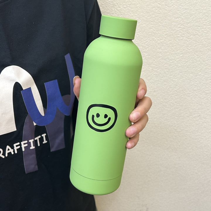 Ladies Insulated Drinking Bottle with Cheerful Smile Motif Kalsten