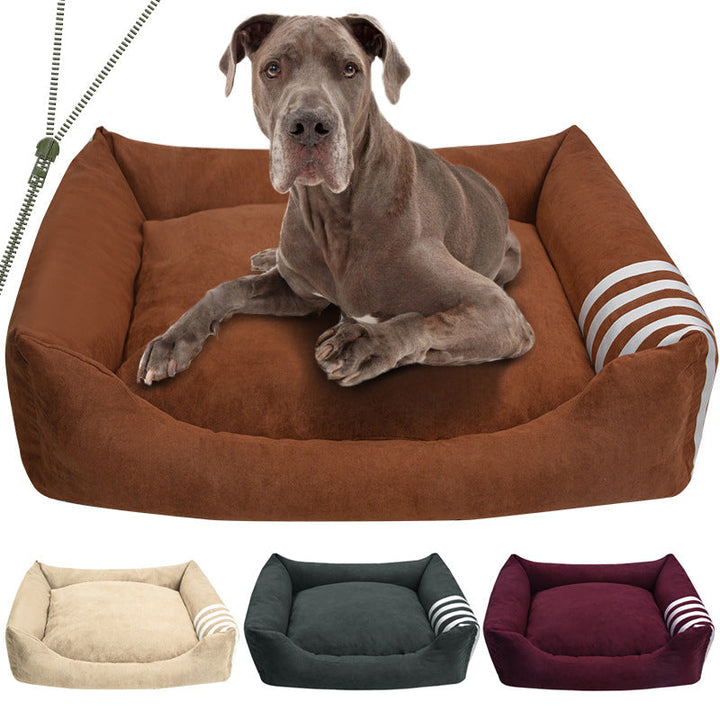 Cozy Bolstered Dog Bed