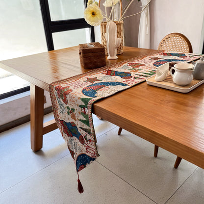 Festive Holiday-Themed Table Runner