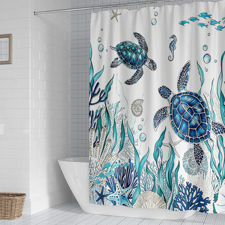 Ocean-Inspired Shower Curtain Kalsten
