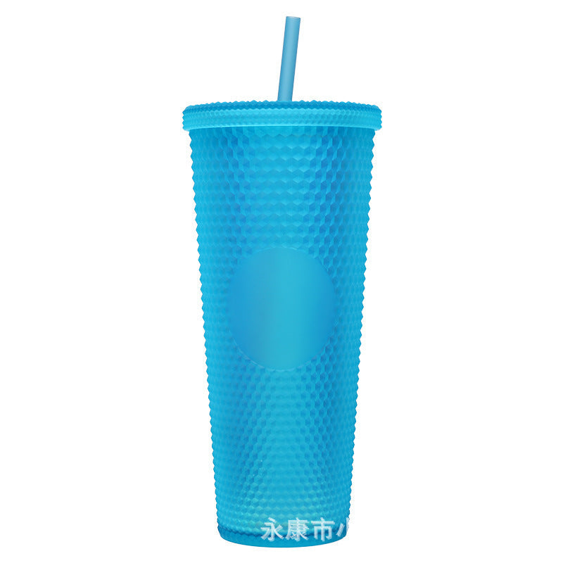 Ladies High-Quality Glitter Drinking Cup with Leak-Proof Lid and Integrated Straw Kalsten