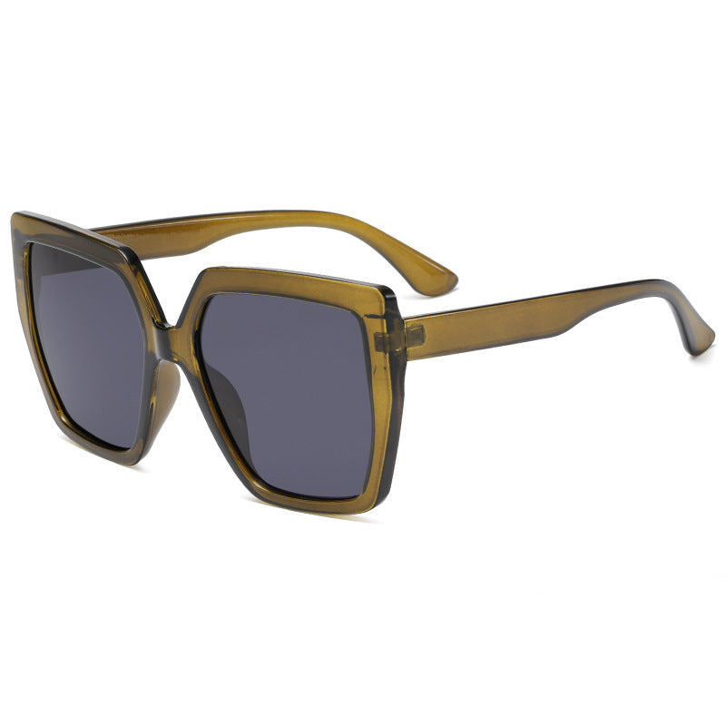 Women’s fashionable transparent sunglasses with square lenses Kalsten