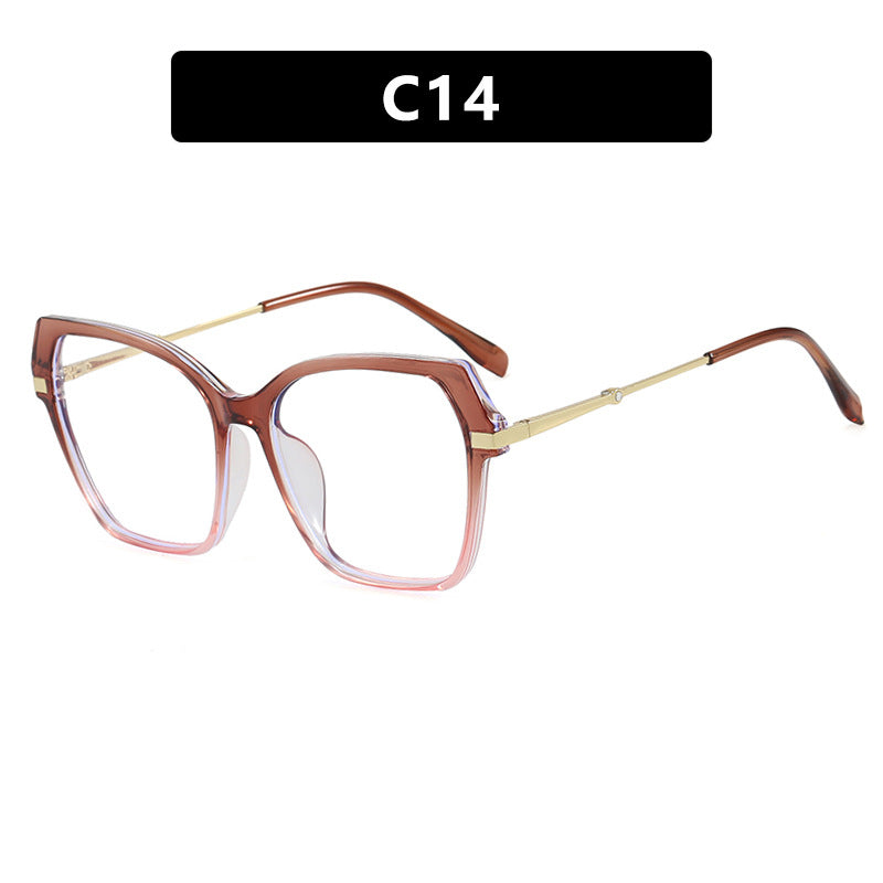 Ladies square sunglasses with elegant metal frame and protective UV filter Kalsten