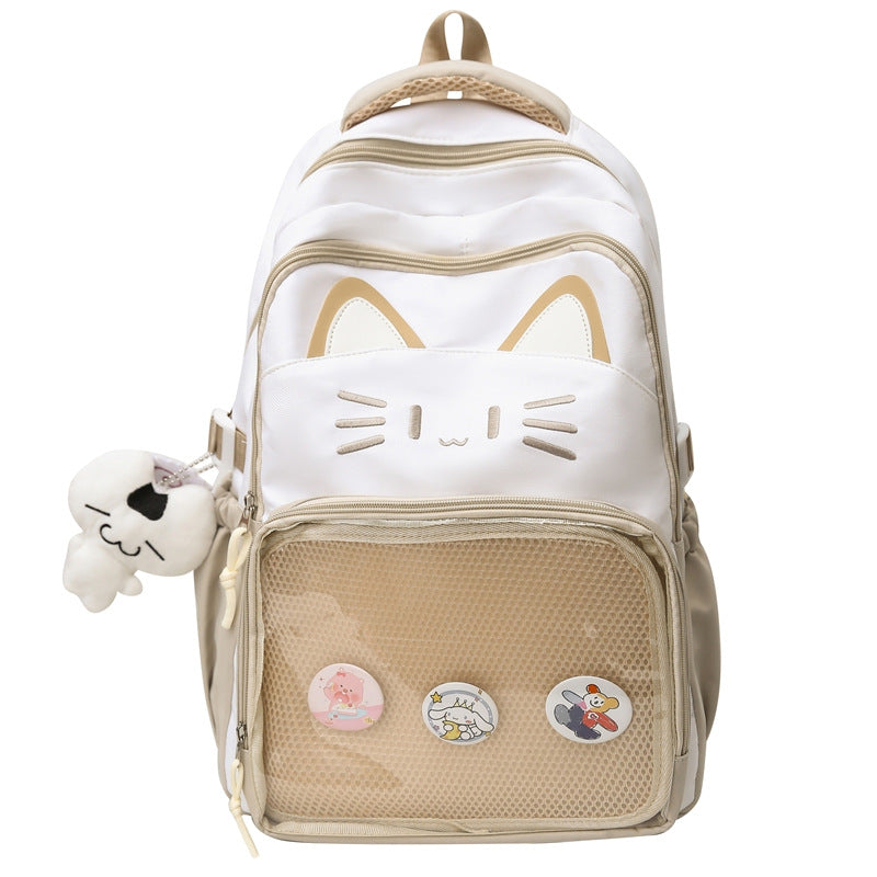 Cute Cat-Themed School Backpack Kalsten