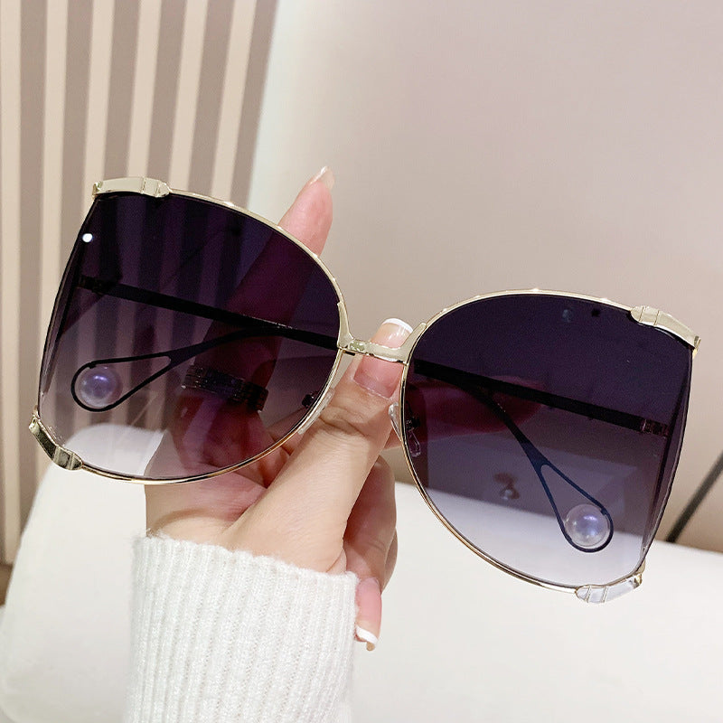 Ladies fashionable glasses with elegant pearl decor Kalsten