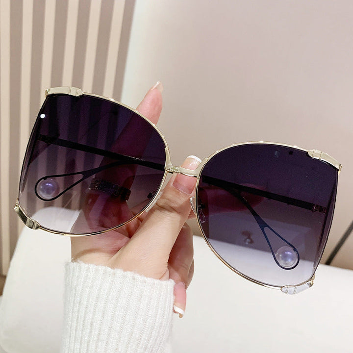 Ladies fashionable glasses with elegant pearl decor Kalsten