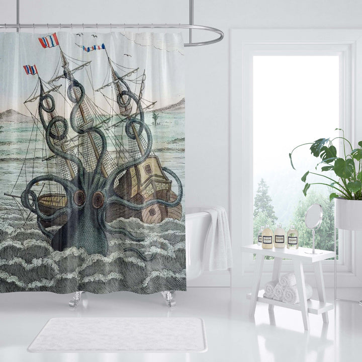 Ocean-Themed Art Shower Curtain Kalsten