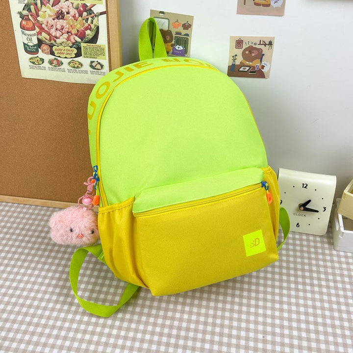 Stylish Dual-Tone School Backpack