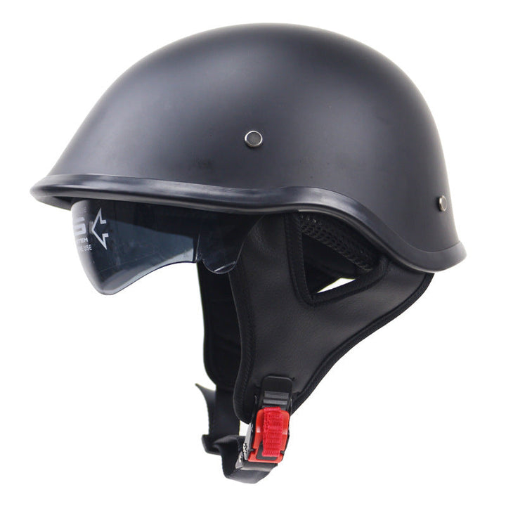 Classic Lightweight Motorcycle Helmet with Adjustable Visor Kalsten