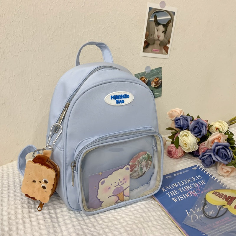 Multi-Functional Transparent Panel School Backpack