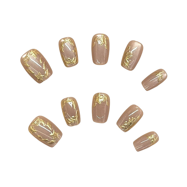 Elegant Press-On Nail Set Kalsten