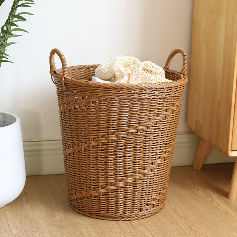 Spacious Woven Laundry Basket with Ergonomic Handles Kalsten